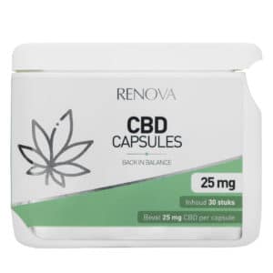 Renova CBD kapsler 2,5% med hampefrø olie (10mg).