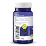 En blå plastikflaske med hvid låg, mærket på hollandsk, indeholdende Vitakruid – B12 Combi 6000® med folat og P-5-P (60 smeltetabletter), et vitamin B12-tilskud.